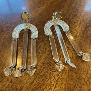 J.Crew Glitter Chandelier Earrings